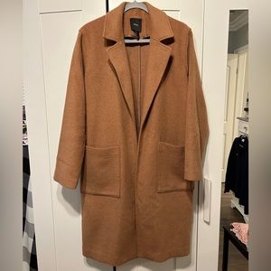 Forever21 long coat 🧥size Large camel